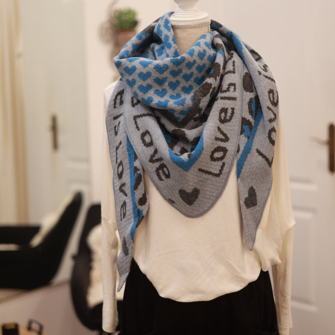 Dreiecksschal mit Druck