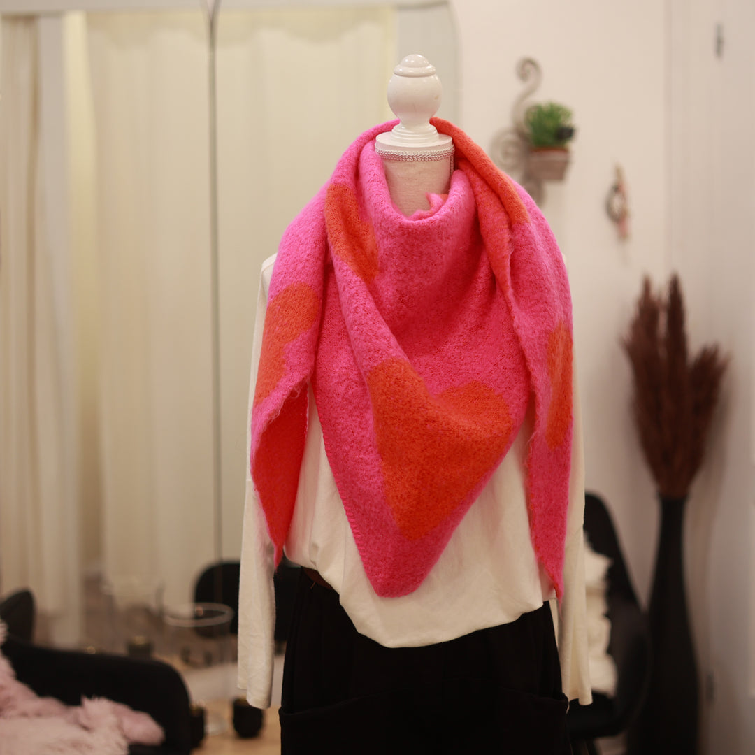Dreiecksschal mit Druck