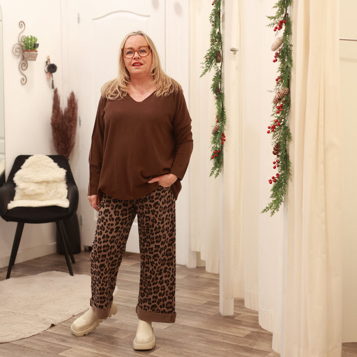 Basic V-Auschnitt Pulli