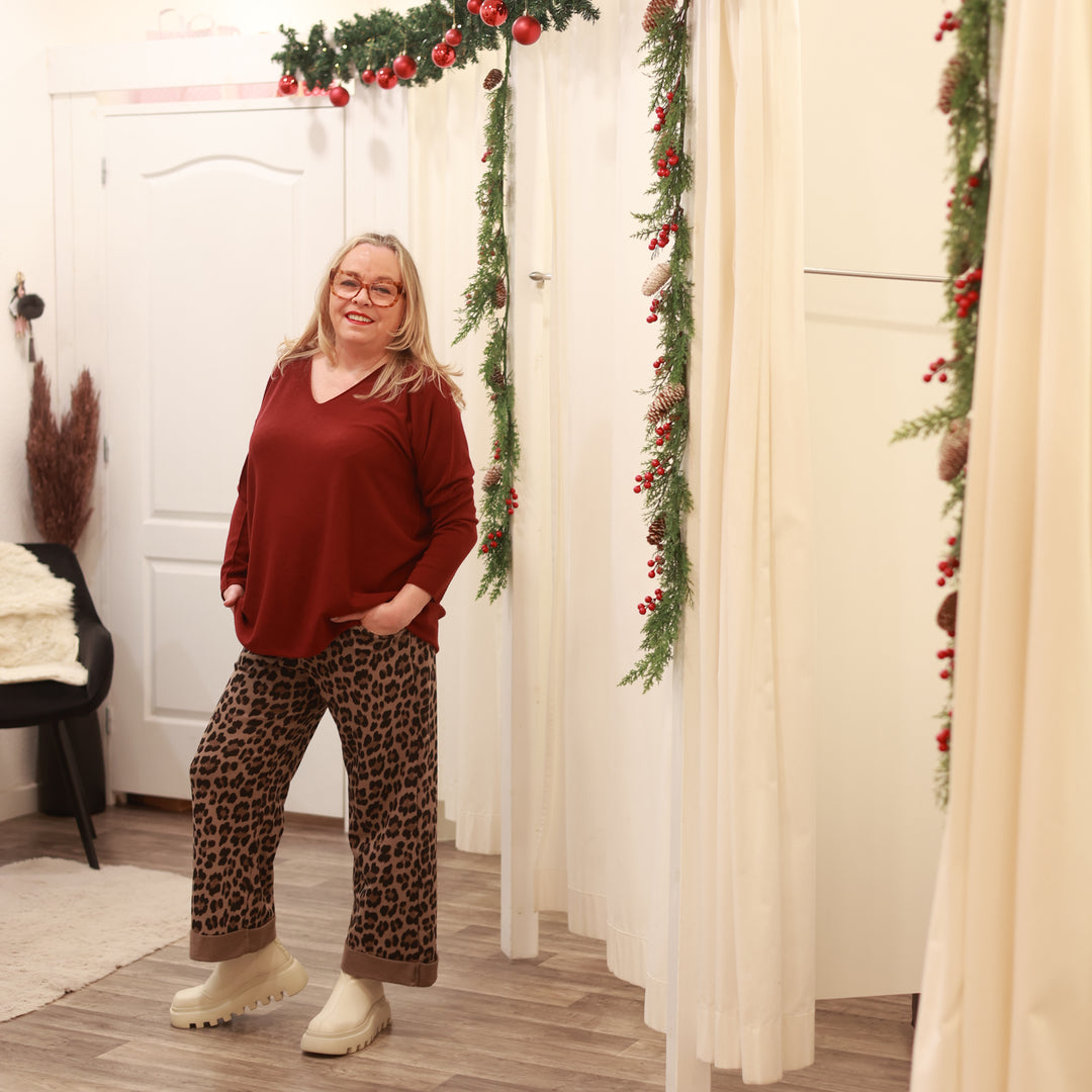 Basic V-Auschnitt Pulli