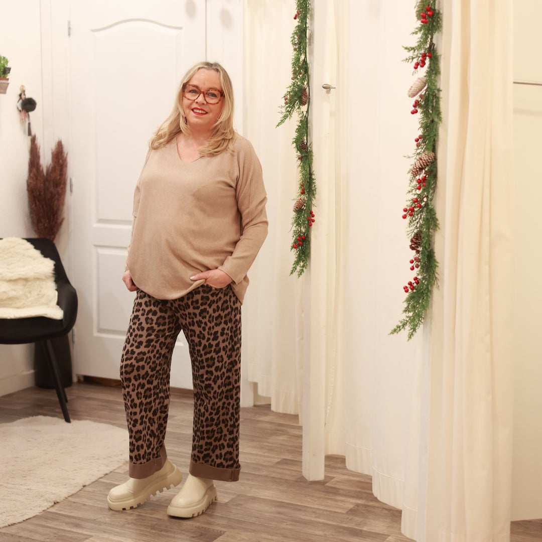 Basic V-Auschnitt Pulli