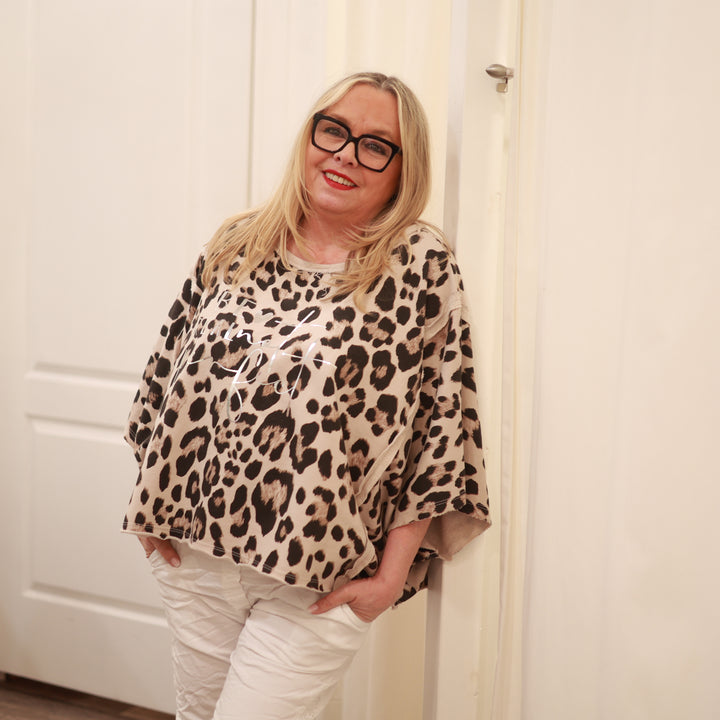 Sweatshirt mit Schrift