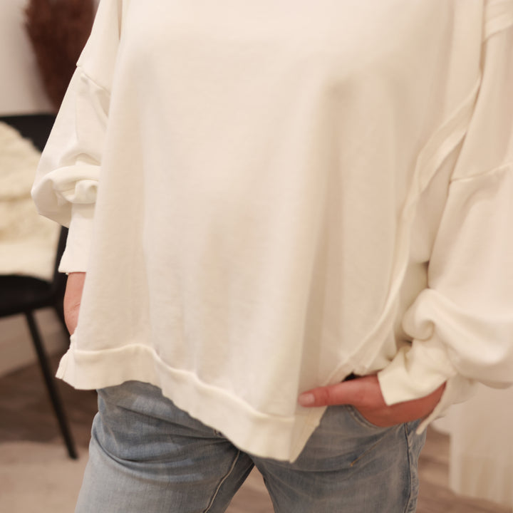 Sweatshirt mit Rundhals