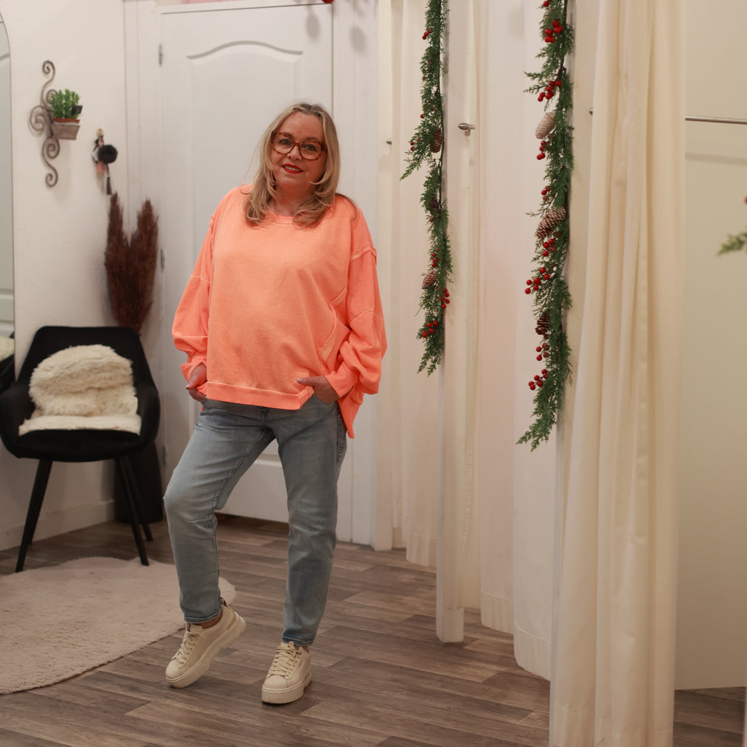 Sweatshirt mit Rundhals