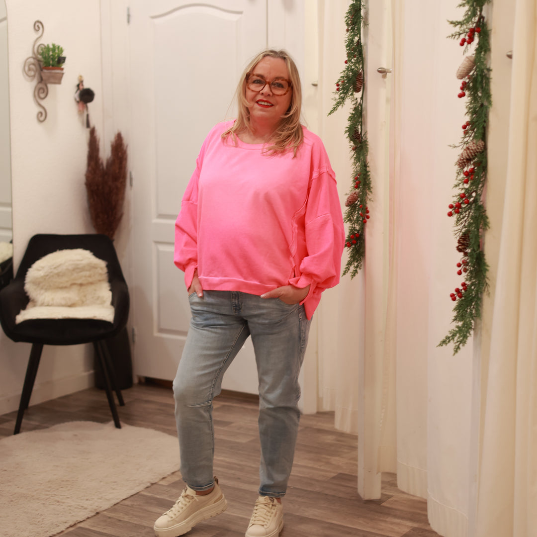 Sweatshirt mit Rundhals