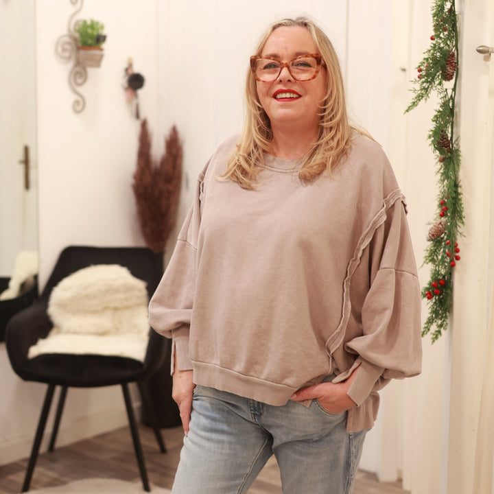 Sweatshirt mit Rundhals