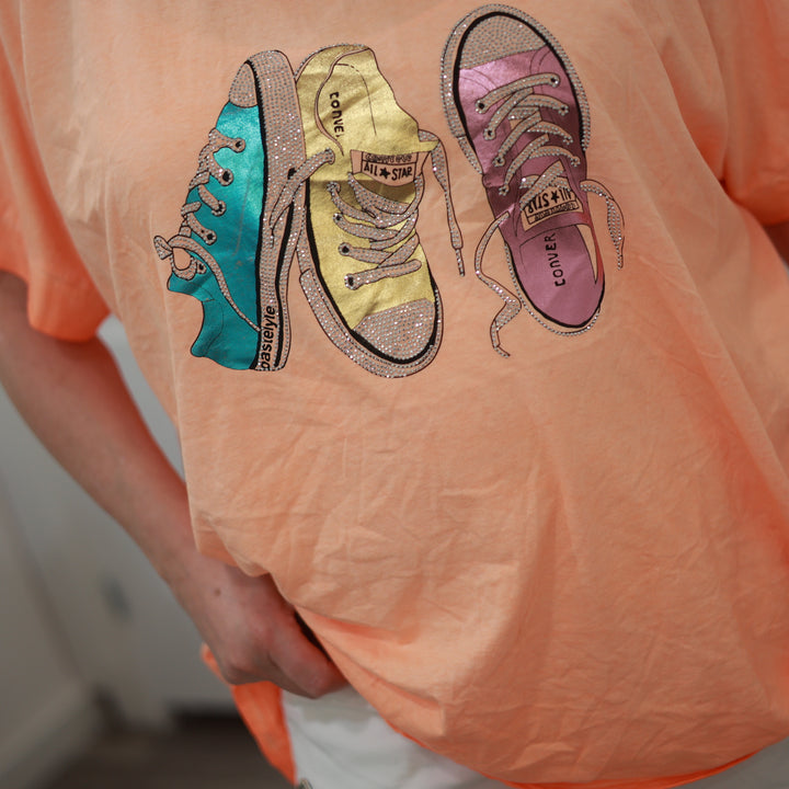 Shirt mit Glitzerdruck