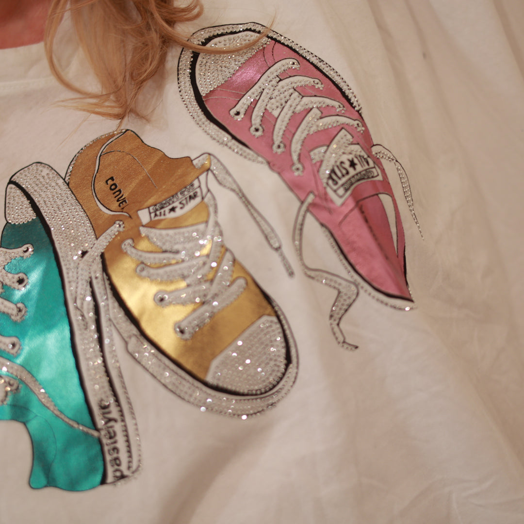 Shirt mit Glitzerdruck