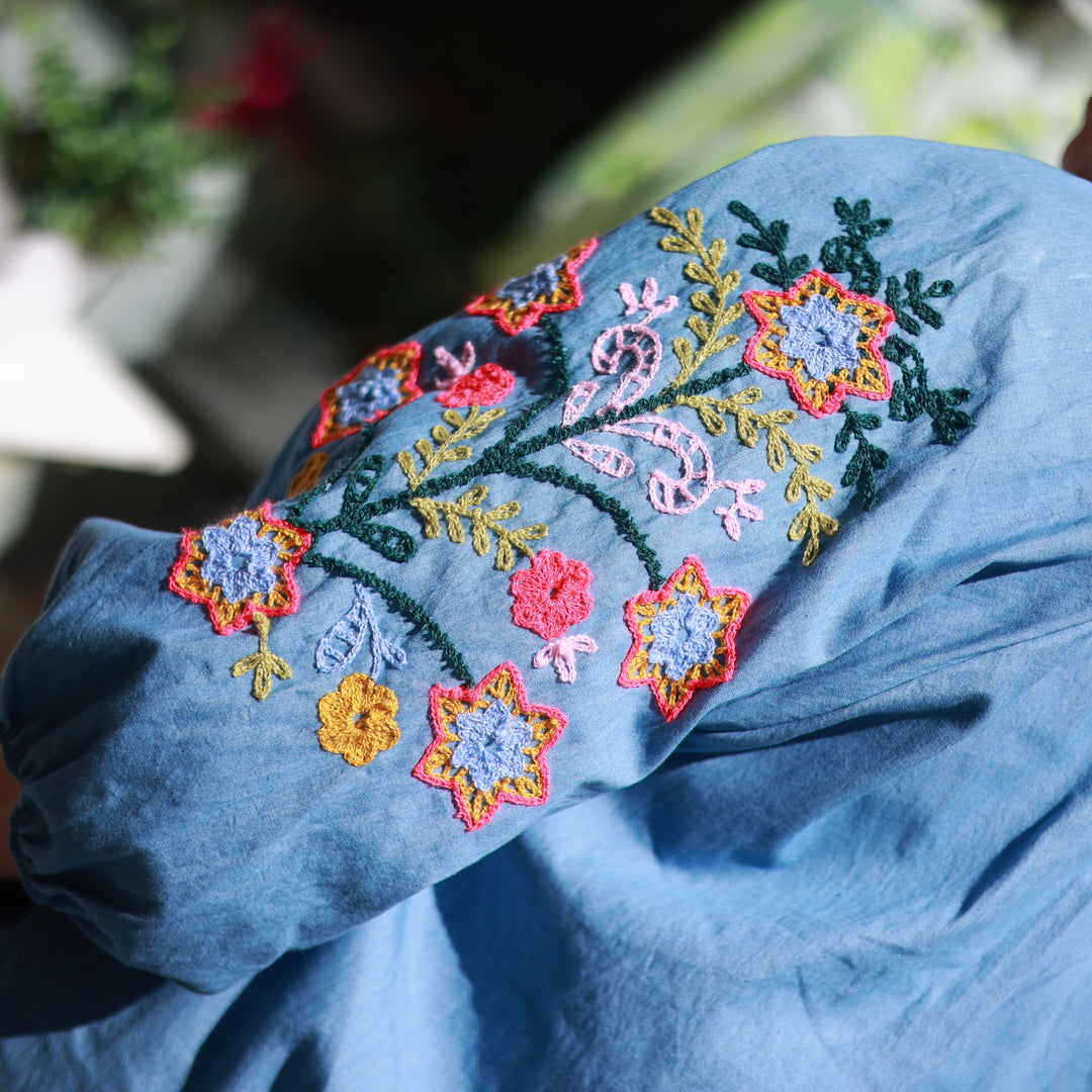 Bluse mit Blumen