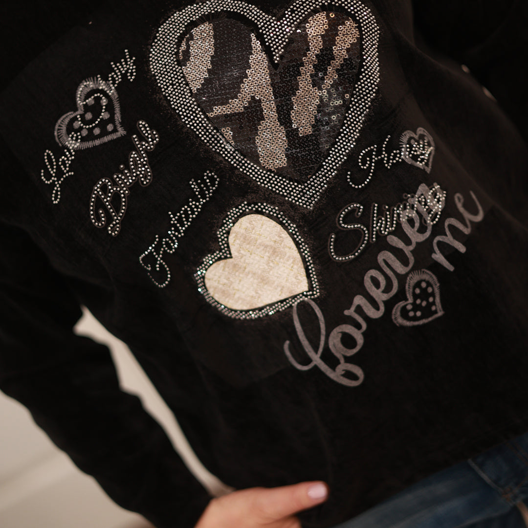 Samt Sweatshirt