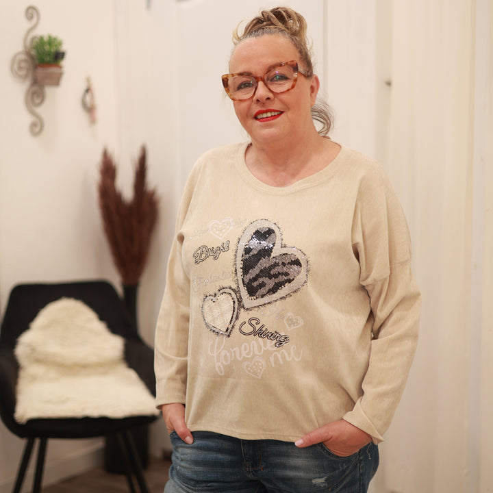 Samt Sweatshirt