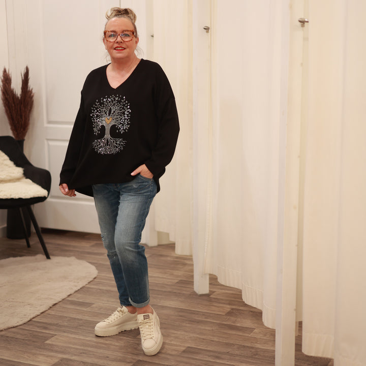 Sweatshirt mit Lebensbaum