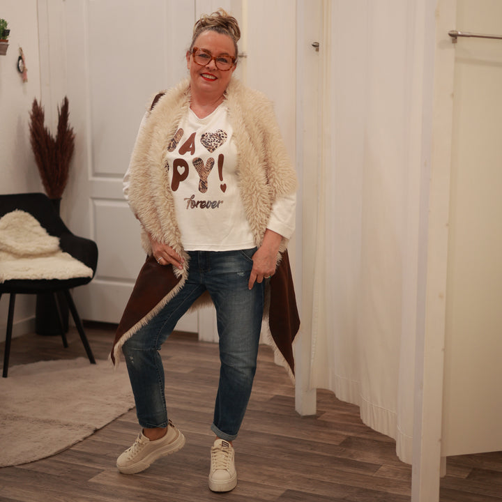 Wendeweste mit Fell