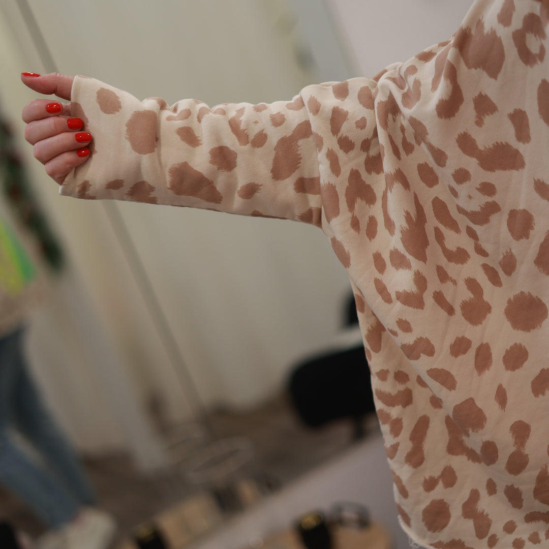 Sweatshirt mit Leo Druck
