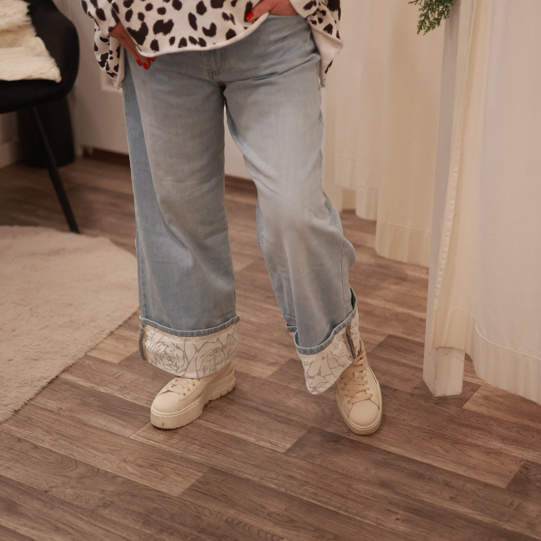 Marlene Jeans mit Umschlag