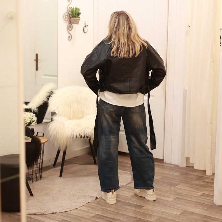Kunstlederjacke