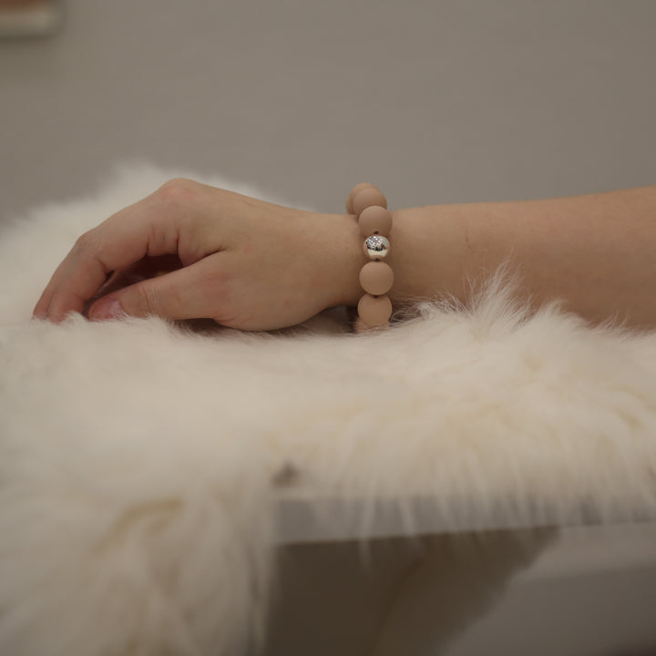 Perlenarmband matt