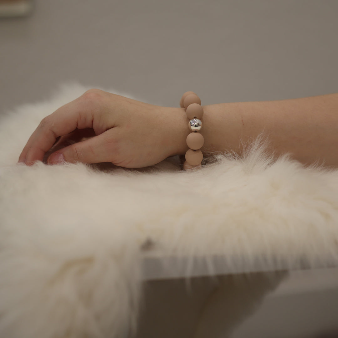 Perlenarmband matt