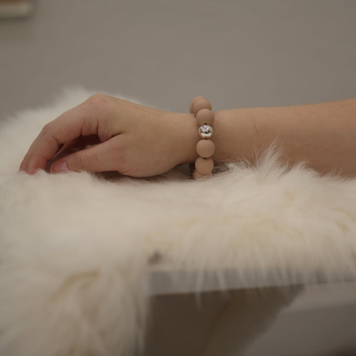 Perlenarmband matt