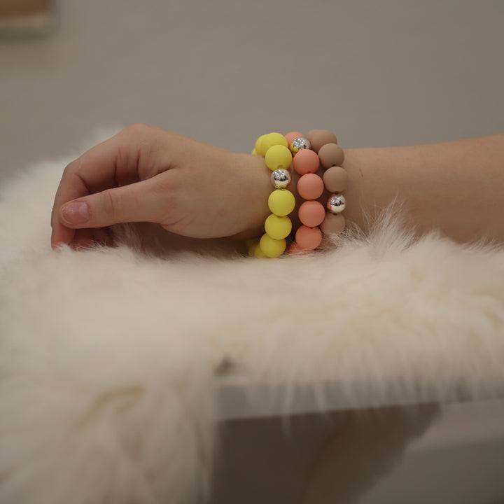 Perlenarmband matt