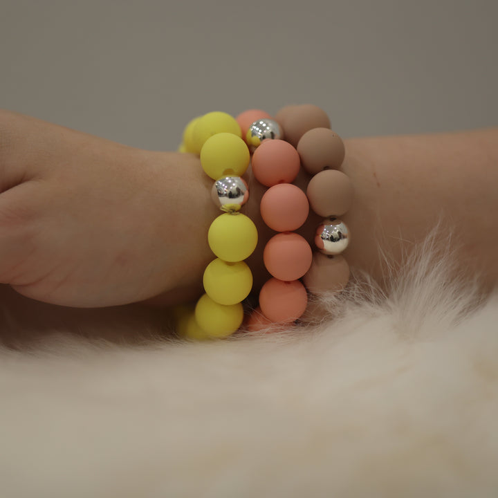 Perlenarmband matt