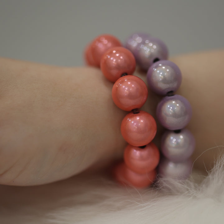 Perlen armbänder PERLE Perlenarmband matt  göanz trend accsesioresschimmernd statement Perle armband schimmer glanz perlenglanz kette 
