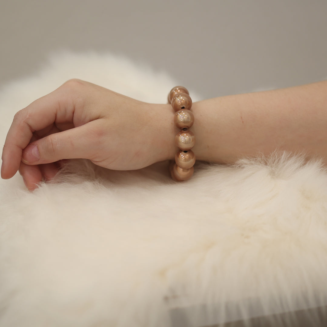 Perlen armbänder PERLE Perlenarmband matt  göanz trend accsesioresschimmernd statement Perle armband schimmer glanz perlenglanz kette 