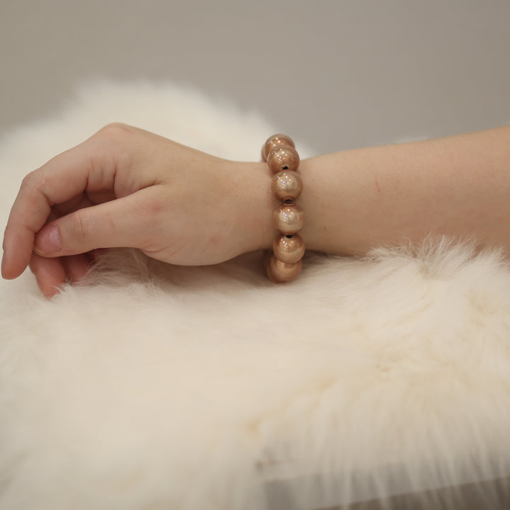 Perlen armbänder PERLE Perlenarmband matt  göanz trend accsesioresschimmernd statement Perle armband schimmer glanz perlenglanz kette 