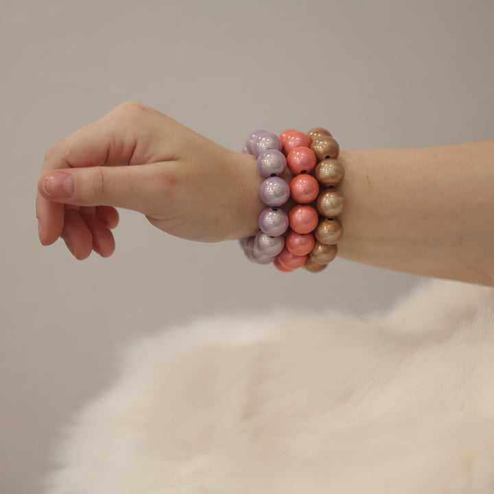Perlen armbänder PERLE Perlenarmband matt  göanz trend accsesioresschimmernd statement Perle armband schimmer glanz perlenglanz kette 