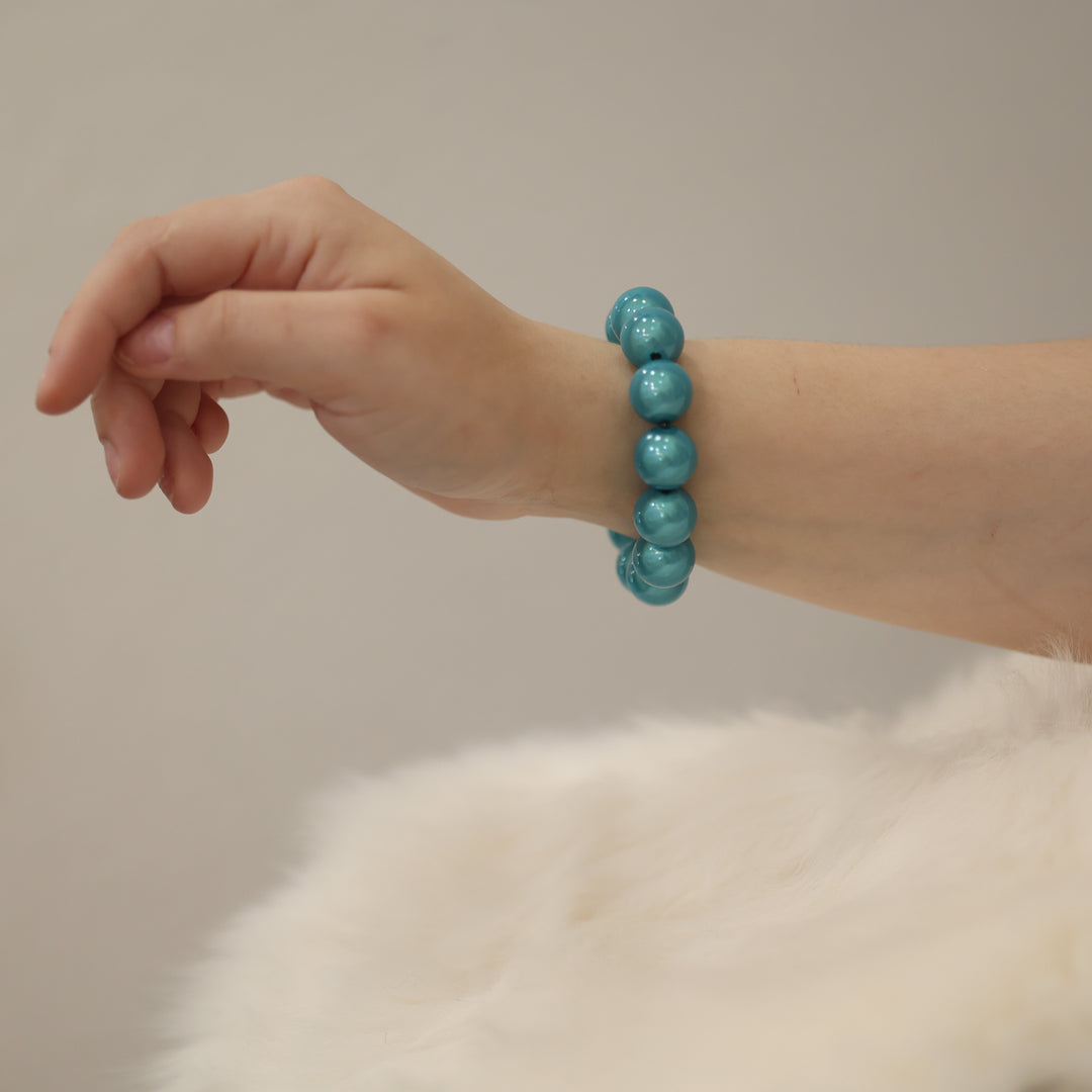 Perlen armbänder PERLE Perlenarmband matt  göanz trend accsesioresschimmernd statement Perle armband schimmer glanz perlenglanz kette  türkis armband