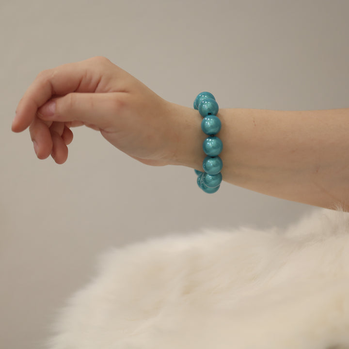 Perlen armbänder PERLE Perlenarmband matt  göanz trend accsesioresschimmernd statement Perle armband schimmer glanz perlenglanz kette  türkis armband