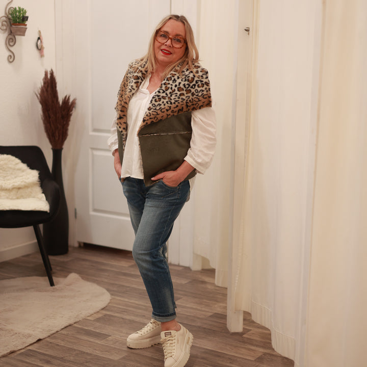 Kunstlederweste mit Leofell