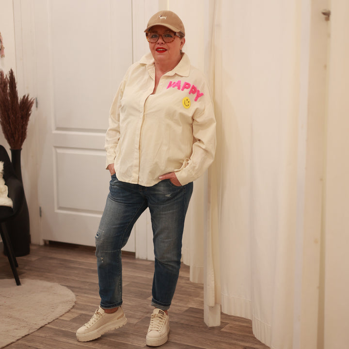 Cord-Bluse