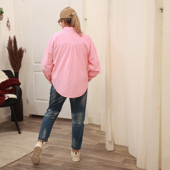 Cord-Bluse