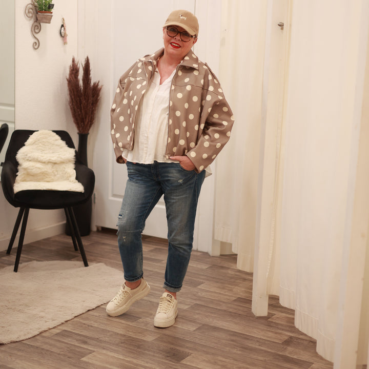 Ballon-Jacke mit Punkte