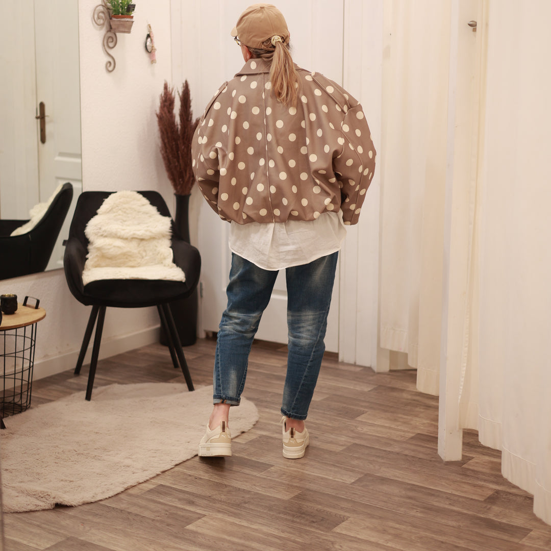 Ballon-Jacke mit Punkte