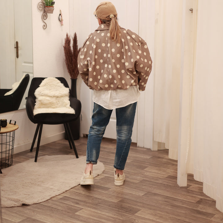 Ballon-Jacke mit Punkte