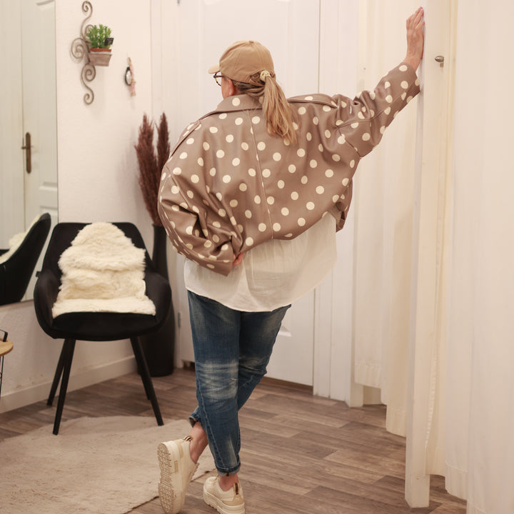 Ballon-Jacke mit Punkte
