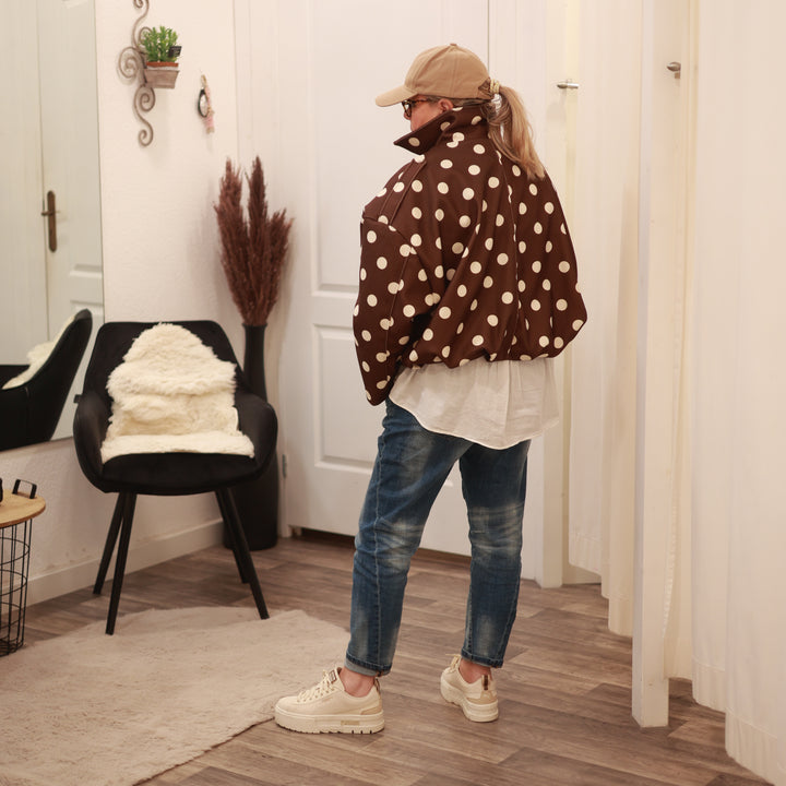 Ballon-Jacke mit Punkte