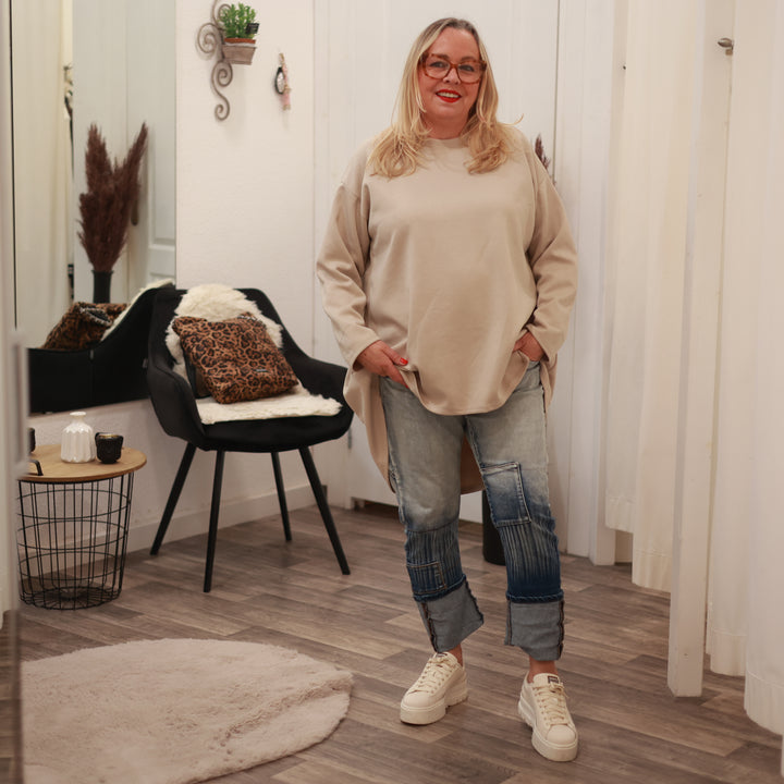 Sweatshirt mit Rundhals