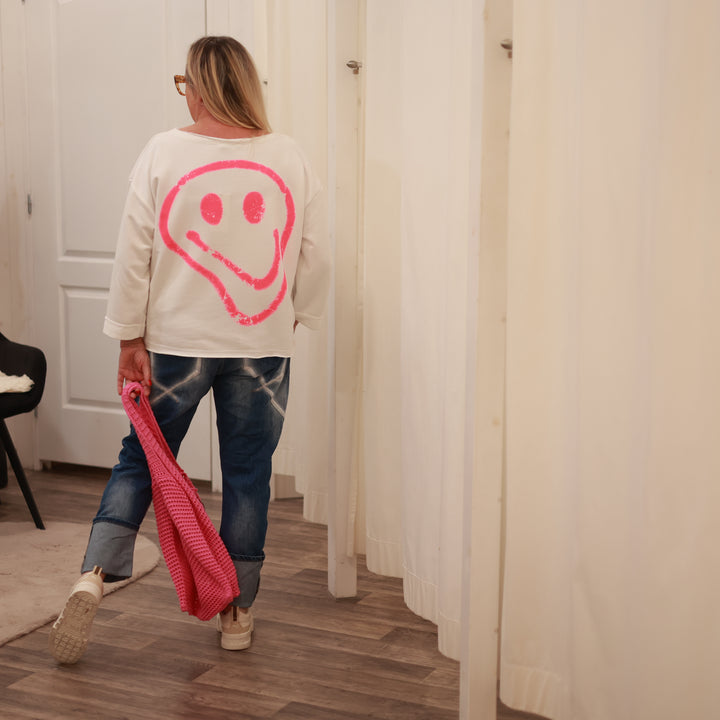 Sweatshirt mit Smiley