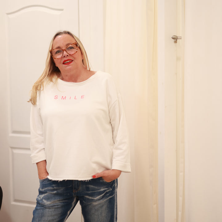 Sweatshirt mit Smiley