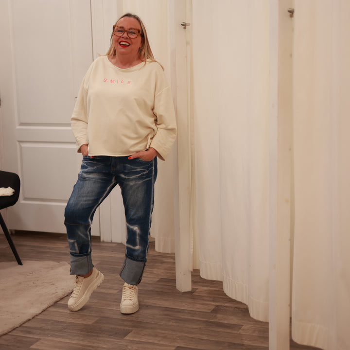 Sweatshirt mit Smiley