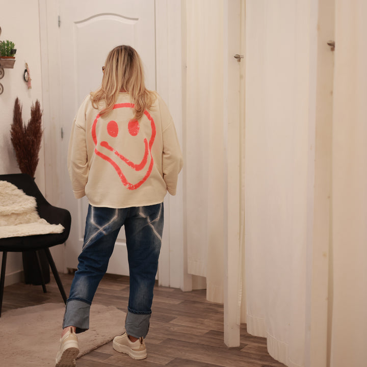 Sweatshirt mit Smiley