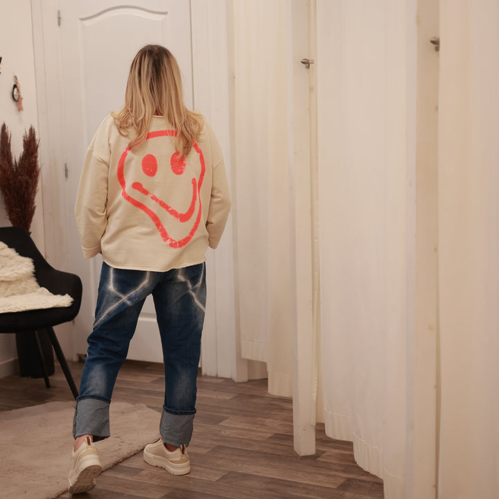 Sweatshirt mit Smiley