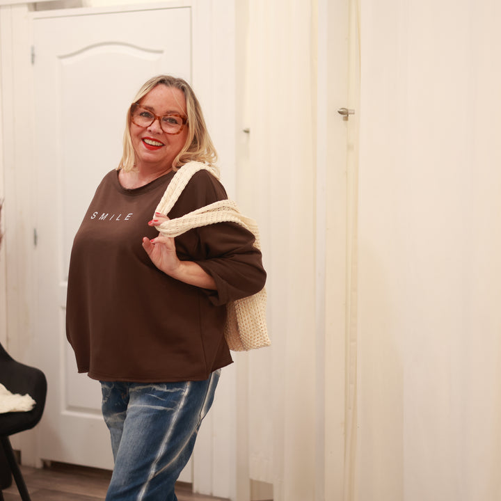 Sweatshirt mit Smiley