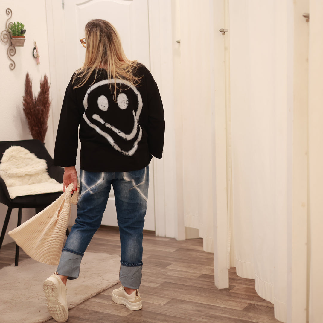 Sweatshirt mit Smiley