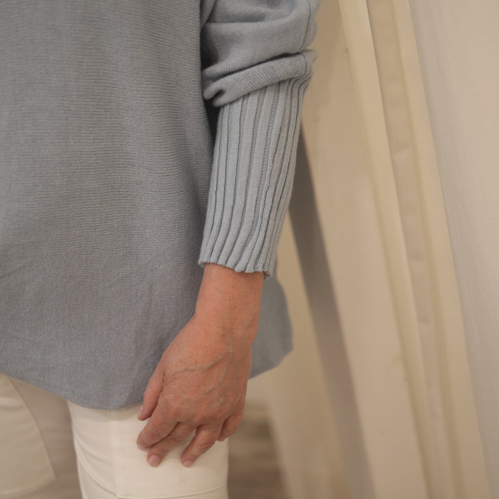 Pulli mit weitem Stehkragen strickpulli relaxshirt shirt buntes shirt Sweatshirt Rollkragen TRendstore miss mary trendige kleidung 