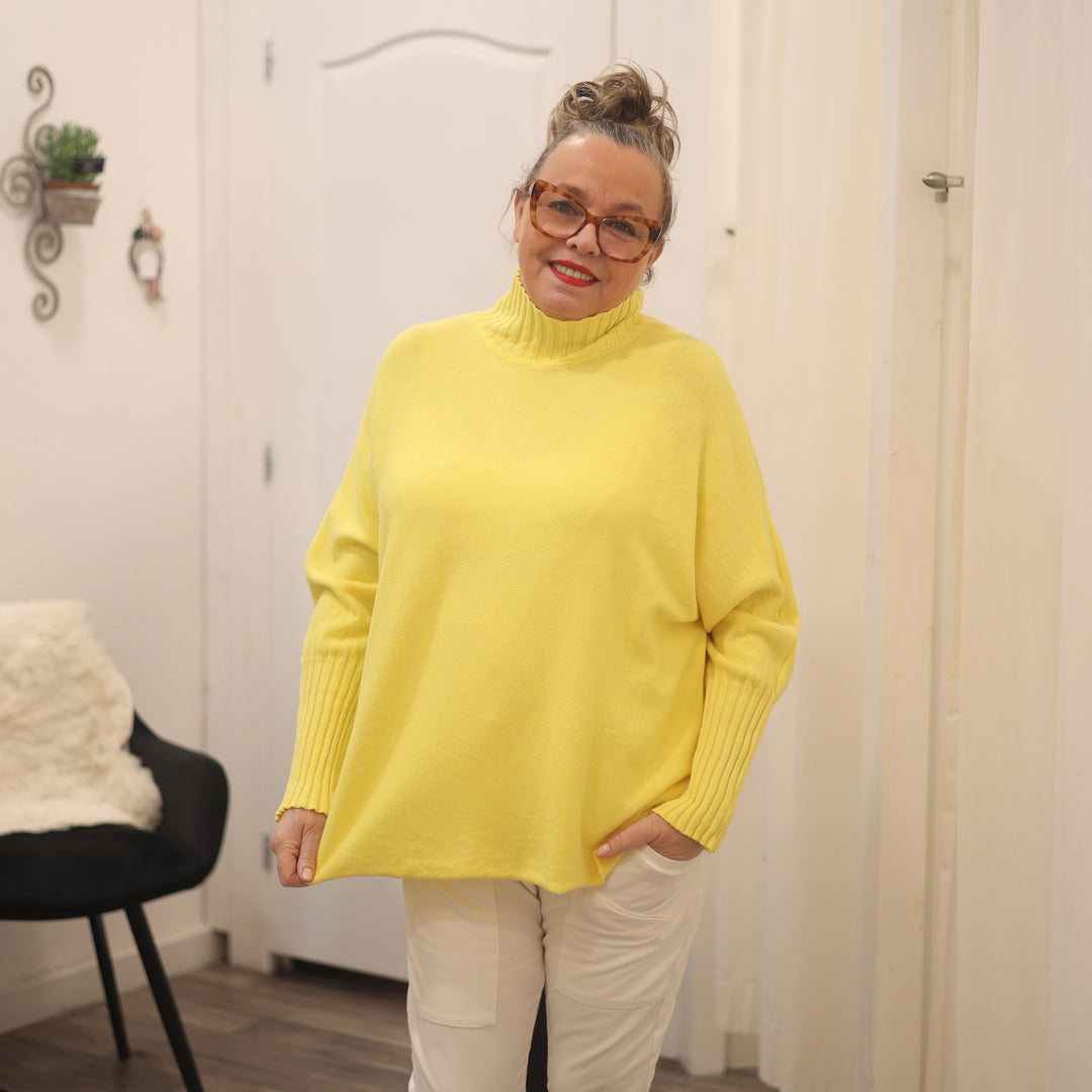 Pulli mit weitem Stehkragen strickpulli relaxshirt shirt buntes shirt Sweatshirt Rollkragen TRendstore miss mary trendige kleidung  grün weiss blau hellblau schlamm hummer 