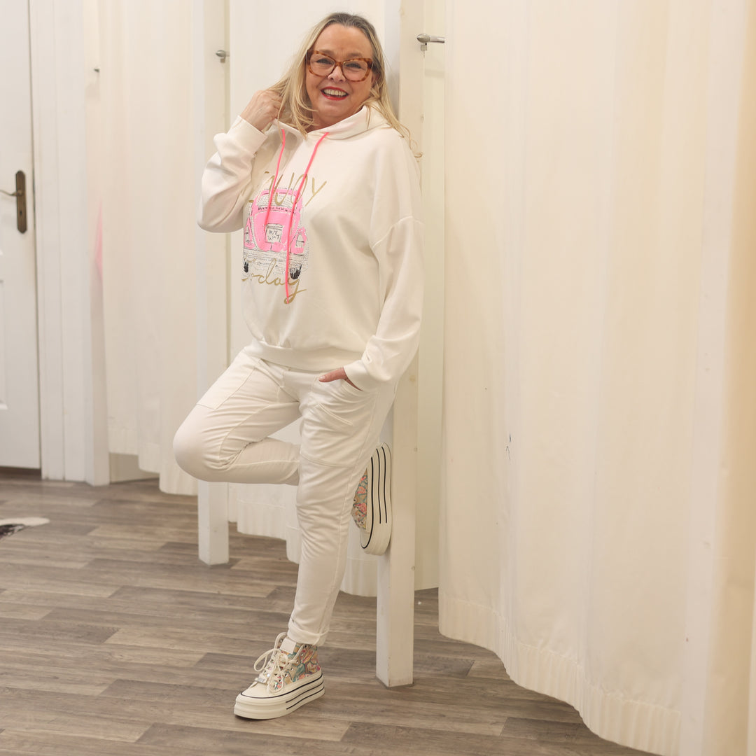 Sweatshirt mit Kaputze mit Druck Vw Bus kaputzenshirt Pulli Pullover